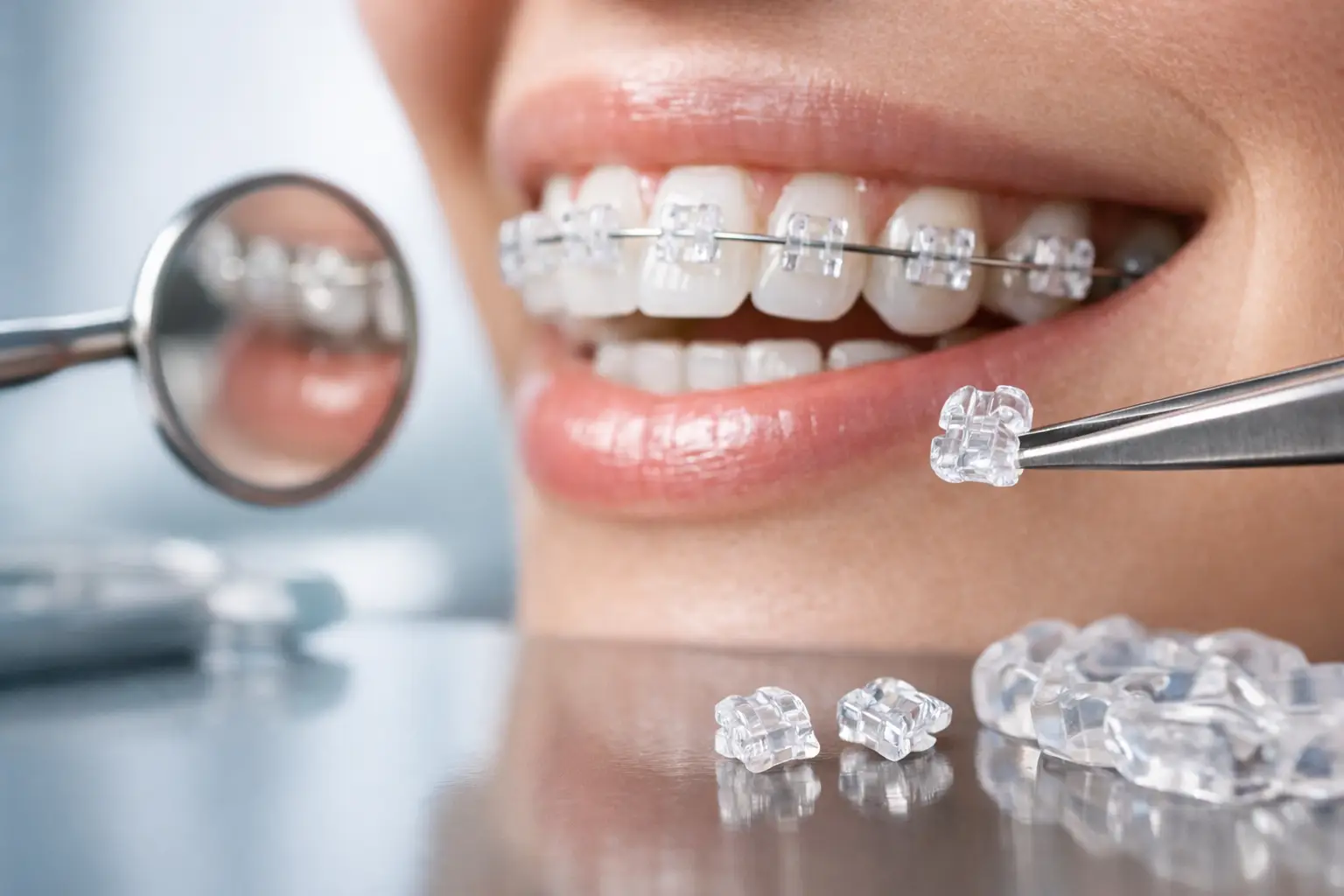 Brackets de zafiro: estética con precisión