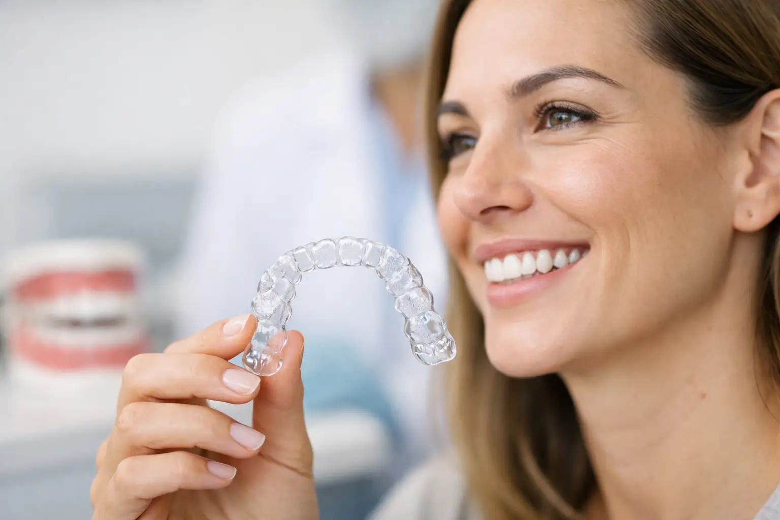 Ejemplo corrección mordida con Invisalign