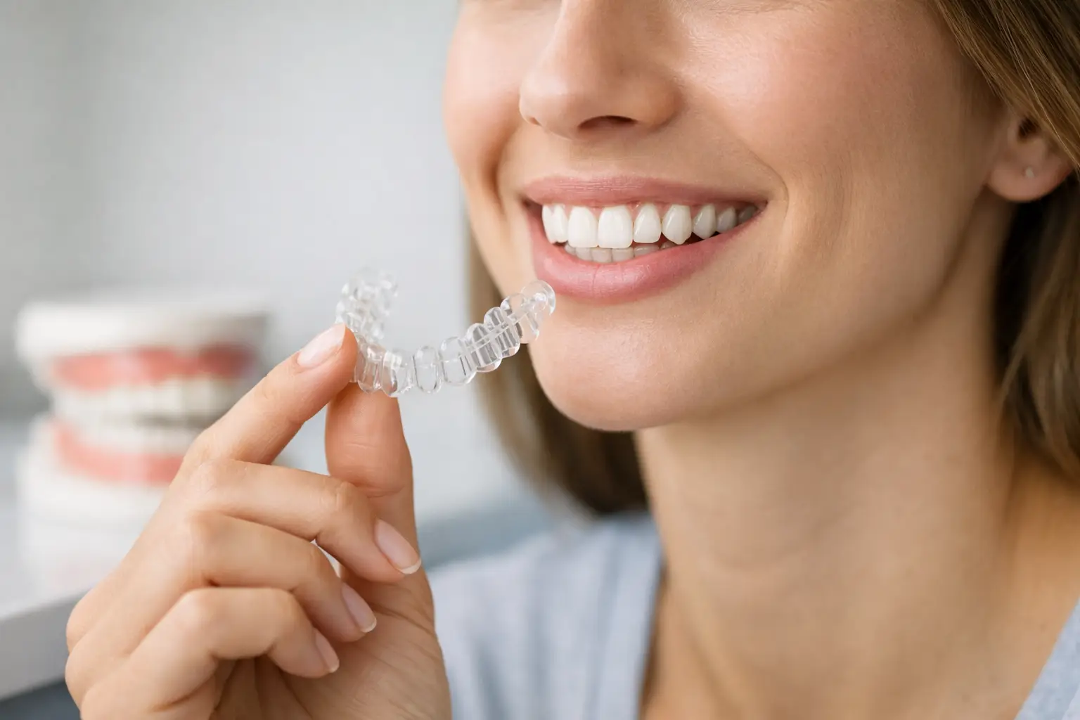 ¿Se pueden alinear dientes sin brackets?